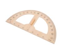 FUNOMOCYA Woodworker's Measuring Tool Large Wooden Protractor with Handle for Classroom Teaching Geometry Aid Ruler for Teachers Educational Angle Measuring Instrument for Secondary School