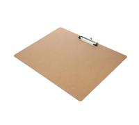 FUNOMOCYA Writing Clipboard with Thick Wooden Backing Board and Metal Clip Horizontal Wood Clipboard for Document Sorting Office School Restaurant Use