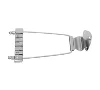 FUNOMOCYA Zinc Alloy 6-String Guitar Tailpiece Replacement Silver Sturdy Upgraded for Electric Guitar Accessories