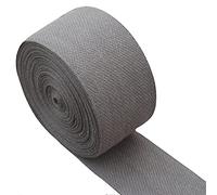 FUNORNAM 2Inch 5Yard Cotton Tufting Carpet Rug Binding Edge Bias Binding Webbing Ribbon for DIY Craft Sewing (Grey)
