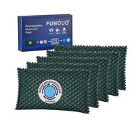 FUNOUO 100g Rechargeable Desiccant Pack of 5,Moisture absorbers for storage,Moisture absorbers Bag,Desiccant Dehumidifier bag,Dehumidifier for Home Closets,Gun Safe, and Cars