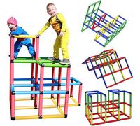 Funphix Climbing Frame Climbing Gyms, 298-Piece Indoor Outdoor Climbing Toys - Modular Kids Climbing Frame For Stem Learning