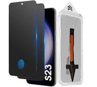 Funrae 2 x Matte Privacy Screen for Samsung Galaxy S23/S22 5G for Tempered Glass, Anti Spy [Car Installation] Full Screen Matte Screen Protector, 9H Hardness Privacy Protective Glass, Anti-Fingerprint