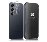 Funrae Full Screen Matte Privacy Screen Protector for Samsung Galaxy S25 5G for Tempered Glass, 2 Pieces 9H Anti-Spy Matte Film and 2 Pieces Camera Protection, 9H Hardness Privacy Anti-Spy Protective