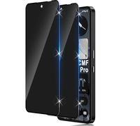 Funrae Full Screen Privacy Screen Protector for Nothing CMF Phone 2 Pro/Phone 3A for Tempered Glass, 9H Hardness Anti-Spy Film, Privacy Protective Glass, Anti-Spy Privacy Screen Protector [Pack of 2]