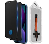 Funrae Matte Privacy Screen Protector for iPhone 14/13/13 Pro, [Automatic Installation] Eye Protection, Anti Spy Tempered Glass Film, 9H Matte Privacy Screen Protector