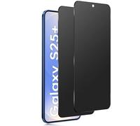 Funrae Matte Privacy Screen Protector for Samsung Galaxy S25+/S25 Plus 5G for Matt Tempered Glass, Pack of 2 Privacy Screen Protector, 9H Hardness 28° Anti-Spy Full Screen Protective Glass