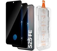 Funrae Pack of 2 Privacy Screen Protectors for Samsung Galaxy S25 FE 5G for Tempered Glass, Bubble-Free [Car Installation], 9H Hardness Anti-Fingerprint Privacy Protective Glass, Scratch-Resistant