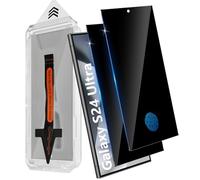 Funrae Privacy Screen Protector for Samsung Galaxy S24 Ultra 5G for Tempered Glass, 28° Side Protection, Anti-Spy Protective Glass, Extremely Scratch-Resistant, 9H Film, Bubble-Free [Car Installation