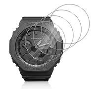 Funrae Screen Protector Compatible with Casio G-Shock GA-B2100 /GA-B2100, [4 Pieces] 2.5D Tempered Glass Screen Protector Full Coverage Anti Scratch Bubble Free HD Film Protection