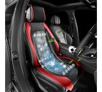 FUNRIN Car Ventilation Cushion,Car Fan Seat,3 Cooling Speeds 24 Fans 12/24V System Cooling Car Seat Cushion Anti-Sweat Universal Car Seat Covers for Summer Driving,Red,car