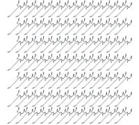 Funrous 100 Pack Stainless Steel Pegboard Hooks (4 Inch) for 1/8 and 1/4 Pegboard, Garage Storage, Tools Organizer