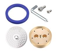 Funrous Brass Tune up Kit Compatible with Gaggia Classic Ga200im Precision Shower Screen & Holder Group Head Replacement Kit for Coffee Machine with Silicone Gasket Stainless Steel Screws