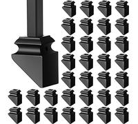 Funrous Iron Baluster Shoes Square Balusters Black Copper Wrought Spindles for Staircase Slant with Screw Use 1/2 Inch Balusters, Satin (48 Pack, inch)