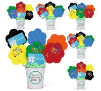 Funrous Teacher Appreciation Gifts 6 Pack Gift Card Bouquet Teacher Survival Kit Thank You Bouquet Gifts Bulk for Women Men Her Him End of Year Back to School Birthday Graduation Retirement Present