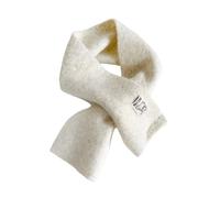 FUNSEED Women's Short Scarf, Cross-Wrap Warm Neck Warmer Versatile Knit Scarf INS Business Casual, Apricot, One Size
