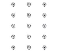 Funseedrr 15pcs Big Size Replacement Balls 5mm, 1.6mm 14G Large Gauge Internal Thread Silver Stainless Steel Replace Ball for Septum Tongue Eyebrow Lip Nipple Belly Button Piercing Jewellry