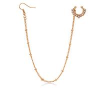 Funseedrr 1pc Surgical Steel Fake Nose Ring Hoop Nose to Ear Chain Fake Septum Nose Non Piercing Jewellery