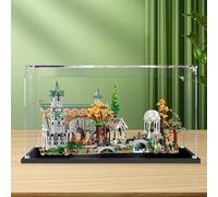 Funshake Lego 10316 Icons The Lord of the Rings: Great Ravine Display Case, Transparent Acrylic Plexiglas, Rectangular, Tabletop Mount, 79.5 x 54.5 cm