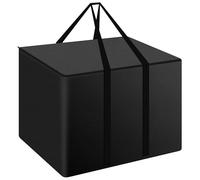 Funshot Garden Cushion Storage Bag, 420D Oxford Fabric Outdoor Patio Cushions Storage Bag with Zipper and Handles, Rip Proof, Anti-UV, Garden Furniture Cushion Storage Cover, 80x80x60cm
