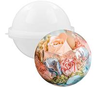 FUNSHOWCASE 5inch Extra Large Sphere Ball Silicone Mold for Epoxy Resin, Candle Wax, Homemade Soap, Bath Bomb, Concrete, Cement, Plaster