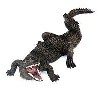 FUNSHOWCASE African Jungle Wild Animals Black Nile Crocodile Toy Figure Realistic Plastic Figurine Gifts for Kids, Cake Topper, Height 2.5 Inch