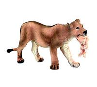 FUNSHOWCASE African Jungle Wild Animals Lioness Carries Her Cub in Her Mouth Toy Figure Realistic Plastic Figurine Gifts for Kids, Cake Topper, Height 2.5 Inch