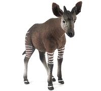 FUNSHOWCASE African Jungle Wild Animals Male Okapi Toy Figure Realistic Plastic Figurine Gifts for Kids, Cake Topper, Height 3.5 Inch