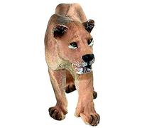 FUNSHOWCASE African Jungle Wild Animals Walking Lioness Toy Figure Realistic Plastic Figurine Gifts for Kids, Cake Topper, Height 2.2 Inch