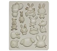 FUNSHOWCASE Cute Bunny Kitty Puppy Bear Candy Silicone Mould for Sugarcraft, Cake Decoration, Cupcake Topper, Chocolate, Fondant, Jewelry, Polymer Clay, Soap Making, Crafting Projects