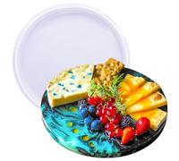FUNSHOWCASE Resin Mould for Large Cheese Board Serving Tray Platter Round 10inch