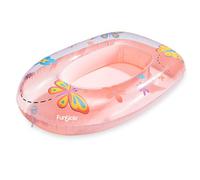 Funsicle Children's Inflatable Dinghy, Rubber Boat, 91 x 63.5 x 25 cm, for Children 1-2 Years, PVC, Blue/Pink, Includes Seat, Swimming Boat for Pool, Lake, Beach (Pink)