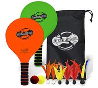 Funsparks - Jazzminton - Deluxe LED 3 in 1 Paddle Ball Game - Indoor/Outdoor