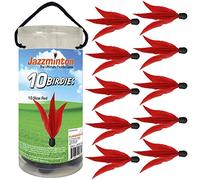 Funsparks Shuttlecock - 10 Pack of Slow Flying Birdies for Indoor/Outdoor Play - Fun Paddle Game for Kids & Adults