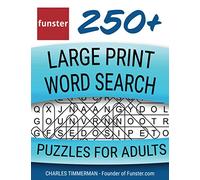 Funster 250+ Large Print Word Search Puzzles for Adults: Word Search Book for Adults Large Print with a Huge Supply of Puzzles