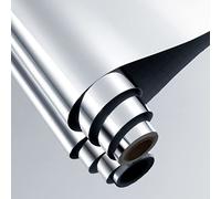 FunStick 30CM X 7M Self Adhesive Mirror Stickers Flexible Mirror Sheets Non-Glass Mirror Wall Stickers Reflective Safety Peel and Stick Mirror Stickers Paper Roll for Crafts DIY Home Mirror Wall Decor