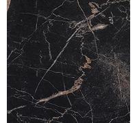 FunStick 30x30cm 15 Pcs Marble Peel and Stick Floor Tiles Black Gold Tile Stickers for Bathroom Laundry Room Removable Vinyl Floor Tiles Black Kitchen Marble Effect Stick Tiles Living Room Floor