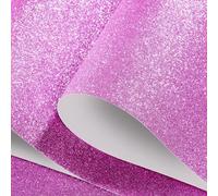 FunStick 40CM×6M Self Adhesive Wallpaper Purple Violet Glitter Sticky Back Plastic for Furniture Dressing Table Cupboards Peel and Stick Purple Glitter Wallpaper for Bedroom Living Room Vinyl Wrap