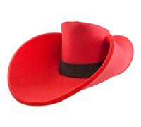 FUNSTITUTION Cowboy Hat - Giant Foam Hat - Oversized Cowboy Hat - Red - For Adults and Kids - Hilarious Hat - Large - Polyurethane Foam - All Ages