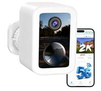 Funstorm Upgraded 2K Wireless Outdoor Security Camera with Dual-Band 5GHz/2.4G WiFi & Free Cloud Storage | Colour Night Vision, Rechargeable Battery CCTV Camera Systems, Voice Intercom, IP66