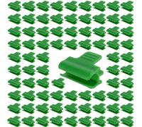 FUNSUEI 150 PCS Greenhouse Clamps Hoops, 3/5 inch Plastic Greenhouse Shading Net Clips, Garden Netting Clips Pipe for Season Plant Extension Support (16mm)
