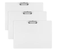 FUNSUEI 3 Pack A3 Clipboard - Horizontal Writing Board with Metal Clip