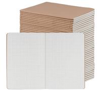 FUNSUEI 40 PCS A5 Grid Notebook, Squared Paper Notebook 72 Pages Each for Drawing, Writing, Organizing, 20.5 x 14.2 cm