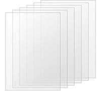 FUNSUEI 6 PCS A3 Size Clear Acrylic Sheets, 3mm Clear Acrylic Plastic Sheet Rectangle Transparent Panels for Painting, Frame Replacement, Display, 297 x 420 mm