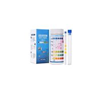 FUNSW 7 in 1 Aquarium Test Strips, Fish Tank Test Kit,Freshwater Saltwater Aquarium Water Test Kit to Detect pH Nitrite Nitrate Chlorine Carbonat