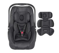 FunTankie Infant Car Seat Insert - Thickened, Breathable & Fold-Go Baby Head & Body Support for Infant, Soft Mesh Car Seat Cushion, Easy-Carry Protector for All Strollers & Carriers