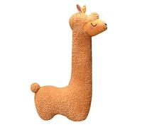 Funthy Alpaca Llama Soft Plush Toy, Cute Stuffed Animal, Cuddly Throw Pillow, Decoration Plush Cushion Body Hugging Pillow for Sofa, Children's Room, Gifts for Baby, Children, Women, Brown, 100 cm