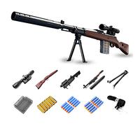 Foam Blaster Rifle, Sniper Rifle with 20 Soft Balls, Soft Bullet Sniper Toy Gun with Glasses for Kids, Unisex, Toy Gun for Boys, Kids and Adults - 98K