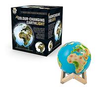 Funtime Gifts 3D Colour Changing Earth Globe Light LED Childrens Adults USB Chargeable Bedside Study Desk Lamp Decor, Multi, Dia 15cm (10633)