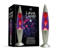 Funtime Gifts 40cm Molten Flow Lamp - Retro 60’s Style with Scarlet Wax & Violet Liquid, Mains Operated Mood Lighting, Perfect Retro Home Décor & Gift